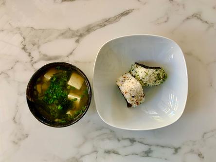 Onigiri with Miso Soup